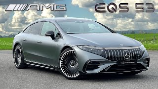 MercedesAMG EQS 53  Review on Autobahn [upl. by Kamat753]