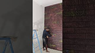 bricks Wall texture design  interior wall design  Bricks design shorts [upl. by Eldorado]