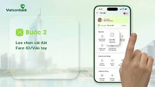 HƯỚNG DẪN CÀI ĐẶT ĐĂNG NHẬP VCB DIGIBANK BẰNG FACE IDVÂN TAY [upl. by Zavala493]