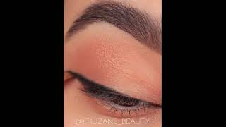 How to sharp eyeliner using eyeshadows😍 [upl. by Zoubek725]