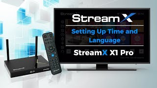 How to Set Up Time and Language with Your StreamX X1 Pro [upl. by Mailiw]