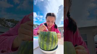 Raju made a fake watermelon for Champa😱😘short funny funnyvideo [upl. by Atirabrab]