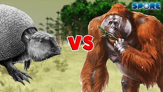 Glyptodon vs Gigantopithecus  Prehistoric Beast Deathmatch S1E8  SPORE [upl. by Brock]