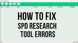 SPD Research Tool Error cali in phone is not calibrated and nv data in device is crashed [upl. by Hsuk]