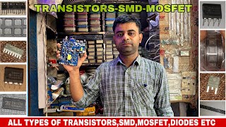 All Types Transistors  Smd  mosfet  Doides  Components  Fuese  Etc [upl. by Edson]