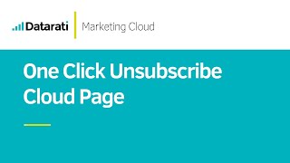 How to build an Unsubscribe Page in Salesforce Marketing Cloud [upl. by Schweiker]