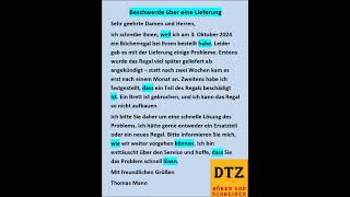 GAST DTZ B1 Briefe schreiben Prüfung B1 Neu 2024 dtz gastdtz gast briefschreiben Brief [upl. by Danyluk319]