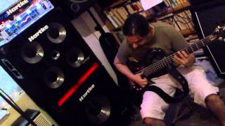 Sound sample Hartke HA3500 with box Hartke 45XL and 115BXL using of bass Cort Curbow 5 test [upl. by Notseh]