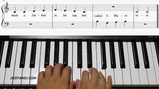 Yankee Doodle  Piano Lesson Made Easy Level 1 With Score [upl. by Brigitte]