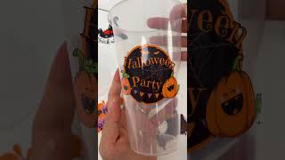 glossy vinylstickers paper customtumblers halloweengifts diycrafts stickerpaper businessideas [upl. by Aicilra]