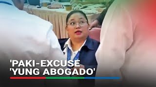 Youre out of order OVP lawyer removed from House probe after refusing to take oath [upl. by Aile78]