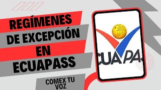 Regímenes de excepción en ECUAPASS en el marco de la Zona de Integración Fronteriza Zona 1 [upl. by Cran972]