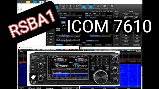 ICOM RSBA1v2 Dual Waterfall Spectrum  Scope v260  SET UP  USB Lead [upl. by Sjoberg]