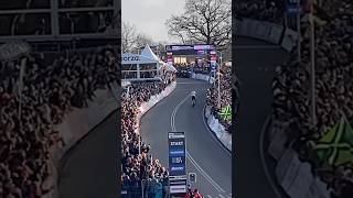 epic victory VAN DER POEL vs VAN AERT goal HOOGERHEIDE ciclocross cycling gravel bike [upl. by Nnylaf]