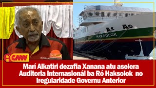 Marí Alkatiri dezafia Xanana atu aselera Auditoria Internasionál ba Ró Haksolok [upl. by Ernaldus515]