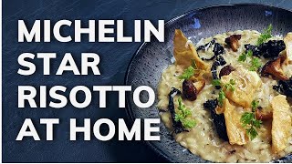 How to cook MUSHROOM RISOTTO at home  Michelin Star Recipe [upl. by Dumond187]