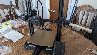 Setting up our new 3D printer Voxelab Aquila X3 [upl. by Enaelem]