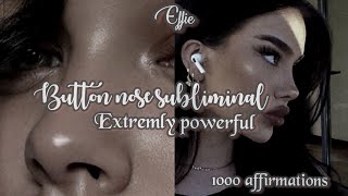 Get button nose in 1 min💗 1000 affirmations extremely powerful subliminal⚠️ [upl. by Ettenal]