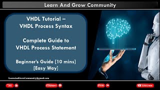 How Sequential statement works in VHDL What is VHDL process  VHDL Tutorial [upl. by Kay]