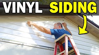 Install Vinyl Siding on Gable End of a 20x30 Workshop [upl. by Elleneg705]