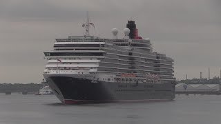 Cunard  Queen Victoria early arrival into Ocean Cruise Terminal Southampton 040619 [upl. by Nalyt23]