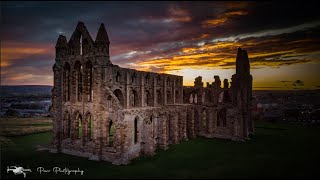 Whitby Abbey 4k DJI Mini 2 Drone North Yorkshire [upl. by Ahseekat]