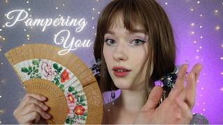 ASMR your sister will take care of your skin help you get ready for an event layered sounds [upl. by Lah218]