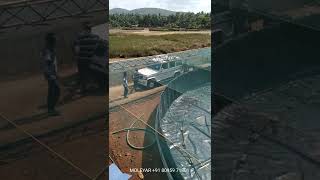 Prawn farming in Pond amp Biofloc circular tanks HDPE Geomembrane installation [upl. by Nihi]