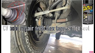 Fix tear in axelCV boot with Flex Tape and Flex Liquid Rubber [upl. by Stefania]