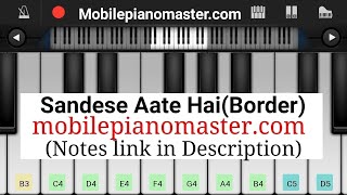 Sandese Aate Hain Piano TutorialPiano KeyboardPiano LessonsPiano Musiclearn piano OnlinePiano [upl. by Ajram]