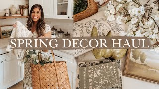 SPRING DECOR HAUL 2024  simple spring decorating ideas spring floral stems and more [upl. by Adnuahsor]