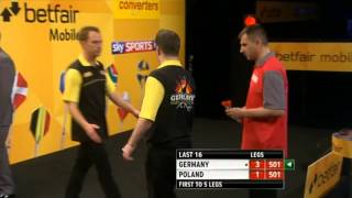 Kciuk amp Ratajski vs Artut amp Welge PolskaNiemcy World Cup of Darts Nations 2013 [upl. by Giguere]