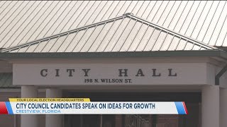 Crestview City Council candidates outline plans for growth [upl. by Ymot]