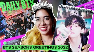 UNBOXING BTS SEASONS GREETINGS 2022 Precios envios poster set photocards review Español [upl. by Moore]