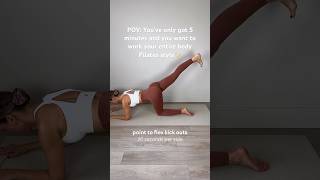 The 5 minute workout that really WORKS💪🏻 pilateshomeworkout pilatesworkout [upl. by Orabelle]