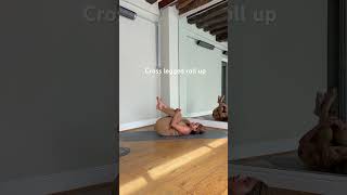 How to do Cross legged roll up backpainrelief [upl. by Bathilda422]