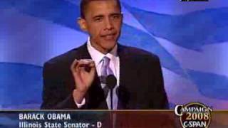 CSPAN Barack Obama Speech at 2004 DNC Convention [upl. by Iidnarb]