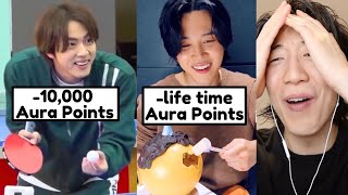 BTS Losing AURA POINTS Moments [upl. by Anihpesoj]