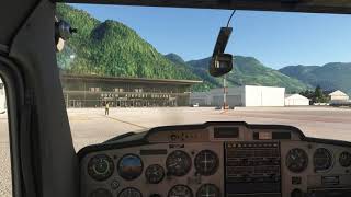 Microsoft Flight Simulator VFR landing in Bolzano IVAO [upl. by Oos564]