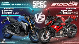 Suzuki GSXS1000 vs BMW S1000 R ┃Supernaked Spec Comparison [upl. by Wilow762]