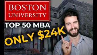 Boston University Online MBA  Top 50 MBA for ONLY 24K [upl. by Nonnaehr368]