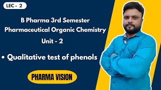 Qualitative test of phenols  L2  3rd Sem  Unit 2  Pharmaceutical Organic Chemistry [upl. by Nomrah]