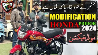 Honda Pridor 100cc 2024 Model Modified by New Pak Trading Company [upl. by Rehpatsirhc]