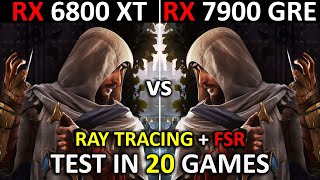 RX 6800 XT vs RX 7900 GRE  Test in 20 Games  1440p  2160p  Performance battle 🔥  2024 [upl. by Ani647]