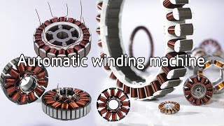 Different Automatic electric motor stator and armature out slot winding machine [upl. by Zahavi]