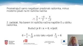 Matematika 7r OŠ  Skup racionalnih brojeva [upl. by Atnwahsal]