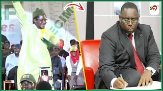 Guediawaye Cheikh Bara fait son show enflmme le meeting de SONKO amp déchire la lettre de Macky [upl. by Nomla868]