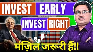 करोड़पति बनने का Formula Invest Early Invest Right by Warren Buffett  Investing [upl. by Geis99]