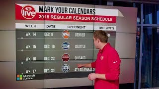 49ers Live Update Analyzing the 2018 Regular Season Schedule [upl. by Aldwon]