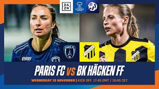 Paris FC vs BK Häcken  UEFA Women’s Champions League 202324 Matchday 1 Full Match [upl. by Edmee]